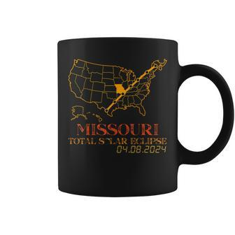 Solar Eclipse 2024 Party Missouri Total Usa Map Totality Coffee Mug | Mazezy UK