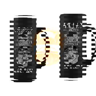 Solar Eclipse 2024 Squirrel Wearing Eclipse Glasses Coffee Mug - Seseable