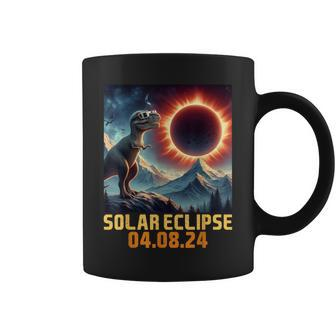 Solar Eclipse 2024 T Rex Dino Glasses Toddler Boys Coffee Mug - Seseable