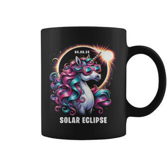 Solar Eclipse 2024 Total Eclipse April 8Th 24 Unicorn Coffee Mug | Mazezy