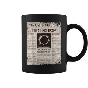 Solar Eclipse 2024 Total Eclipse Vintage Graphic Coffee Mug - Monsterry CA