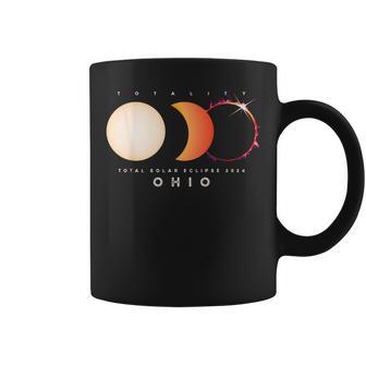 Solar Eclipse 2024 Total Eclipse Ohio America Graphic Coffee Mug - Monsterry UK