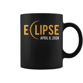 Solar Eclipse 2024 Total Solar Eclipse Phases April 8 2024 Coffee Mug - Monsterry