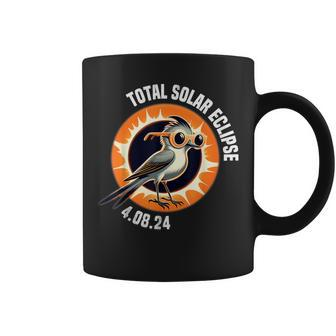 Solar Eclipse 2024 Wearing Solar Eclipse Glasses Coffee Mug - Monsterry