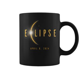 Solar Eclipse 40824 Totality Spring 2024 Astronomy Grunge Coffee Mug | Mazezy