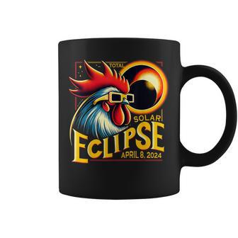 Solar Eclipse April 04 2024 Chicken Total Solar Eclipse 2024 Coffee Mug - Monsterry UK