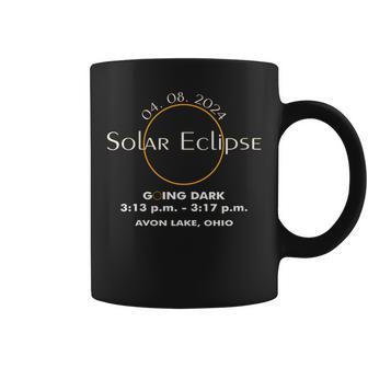 Solar Eclipse April 2024 Family Travel Souvenir Avon Lake Oh Coffee Mug - Monsterry