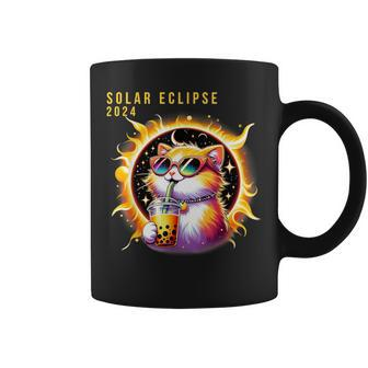 Solar Eclipse April 8 2024 Astronomy Kawaii Cat Lover Coffee Mug | Mazezy UK