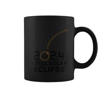 Solar Eclipse April 8 2024 Usa Map Total Solar Eclipse 2024 Coffee Mug - Monsterry DE