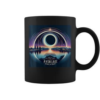 Solar Eclipse Avon Lake Ohio April 8 2024 Coffee Mug - Seseable