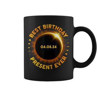 Solar Eclipse Best Birthday Ever Totality April 8 2024 Coffee Mug - Seseable