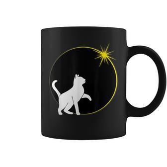 Solar Eclipse Cat 2024 Cat Lover Total Solar Eclipse Coffee Mug - Seseable