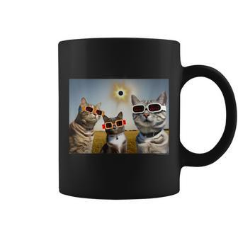 Solar Eclipse Cats Wear Solar Eclipse Glasses Totality 2024 Coffee Mug - Seseable