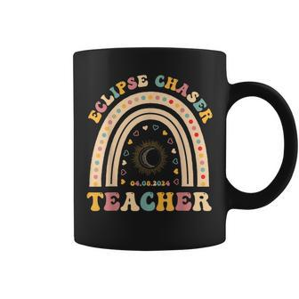 Solar Eclipse Chaser 2024 April 8 Teacher Teaching Educator Coffee Mug - Seseable