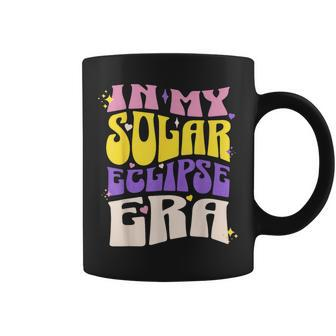 In My Solar Eclipse Era Retro Groovy Wavy Style Coffee Mug - Seseable