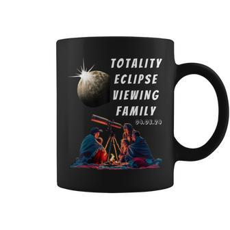 Solar-Eclipse With Family Solar-Eclipse Glasses For 2024 Coffee Mug | Mazezy