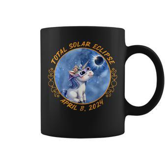 Solar Eclipse Girls Boys Unicorn Solar Eclipse 2024 Coffee Mug | Mazezy