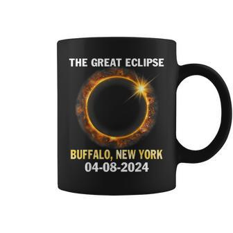 Solar Eclipse The Great Eclipse Buffalo New York 04 08 2024 Coffee Mug - Seseable