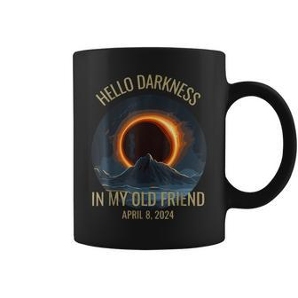 Solar Eclipse Hello Darkness My Old Friend Coffee Mug - Monsterry AU