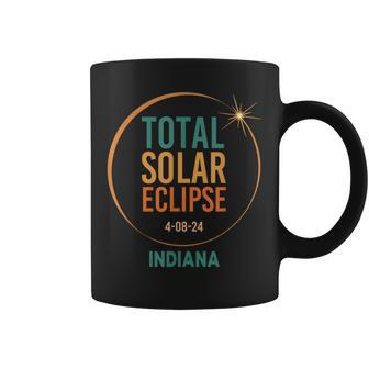 Solar Eclipse Indiana April 8 2024 Total Totality Coffee Mug - Seseable
