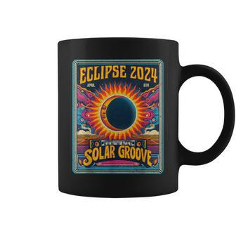 Solar Eclipse Retro Style Path Of Totality 2024 Vintage Coffee Mug - Monsterry UK