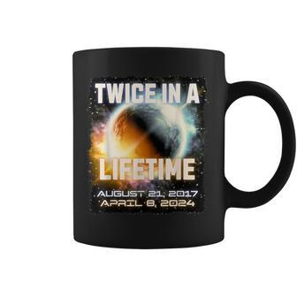 Solar Eclipse Twice In Lifetime 2024 Solar Eclipse Astronomy Coffee Mug | Mazezy