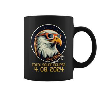 Solar Eclipsetwice In Lifetime 2024 Solar Eclipse Bald Eagle Coffee Mug | Mazezy
