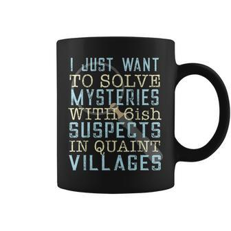 Solve Mysteries Mystery Book Lovers Reading Coffee Mug - Monsterry UK