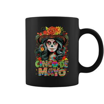 Sombrero La Catrina Fiesta Mexican Cinco De Mayo Retro Coffee Mug | Mazezy AU