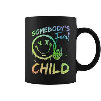 Somebody's Feral Child Toddler Girl And Boy Quotes Coffee Mug - Seseable