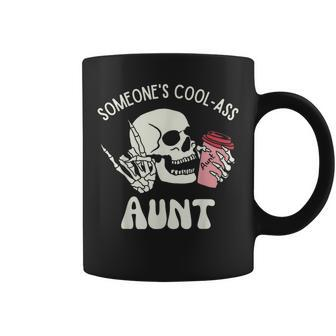 Someone's Cool Ass Aunt Cool Auntie Club Skull Skeleton Coffee Mug | Mazezy AU