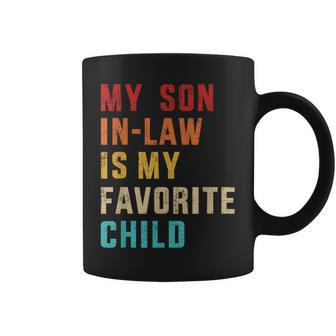 Son-In-Law Favorite Child Retro For Mom-In-Law Coffee Mug | Mazezy DE