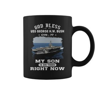 My Son Is Uss George HW Bush Cvn Coffee Mug | Mazezy