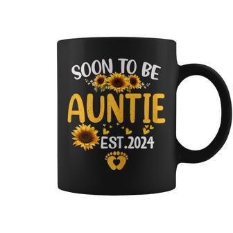 Soon To Be Auntie 2024 Mother's Day For New Auntie Coffee Mug - Monsterry