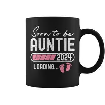 Soon To Be Auntie Est 2024 Future New Aunt Pregnancy Loading Coffee Mug - Thegiftio UK