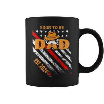 Soon To Be Dad 2024 First Fathers Day Expect Baby New Daddy Coffee Mug - Thegiftio UK