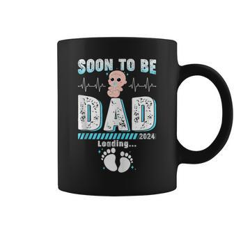 Soon To Be Dad 2024 Loading Baby Announcement Fathers Day Coffee Mug - Thegiftio UK