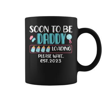 Soon To Be Daddy 2023 Loading Baby Shower Gender Reveal Coffee Mug - Monsterry