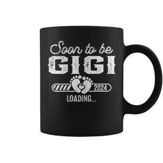 Soon To Be Gigi 2024 Loading Pregnancy Announcement Coffee Mug - Seseable