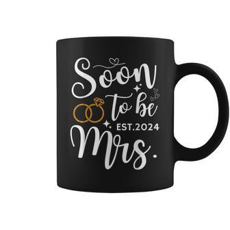 Soon To Be Mrs 2024 Bride Future Bachelorette Party Wedding Coffee Mug - Monsterry UK