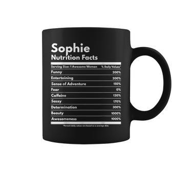 Sophie Nutrition Facts Personalized Name Sophie Coffee Mug - Seseable