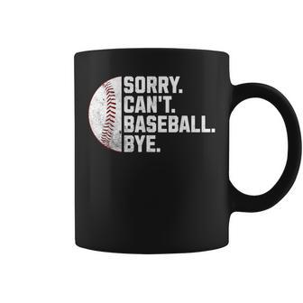 Sorry Can't Baseball Bye Boys Baseball Mom Coffee Mug - Monsterry