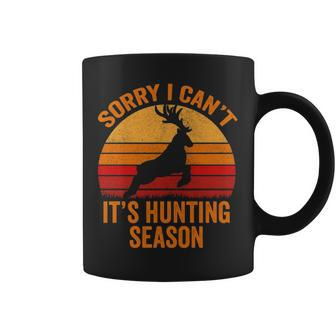 Sorry I Can't It Hunting Season Deer Bow Hunter Coffee Mug | Mazezy