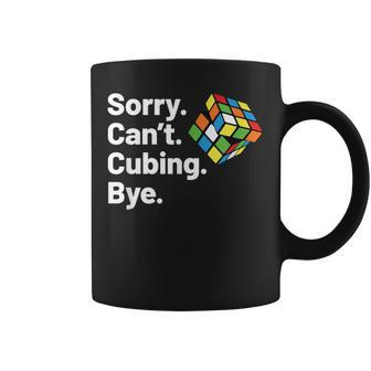 Sorry Can't Puzzle Cubes Speed Cubing Youth Math Coffee Mug - Thegiftio UK
