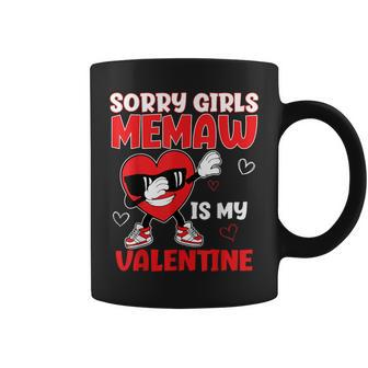 Sorry Girls Memaw Is My Valentine Toddler Valentines Boys Coffee Mug | Mazezy