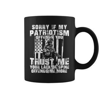 Sorry If My Patriotism Offends You Coffee Mug - Monsterry CA