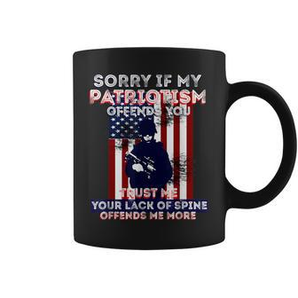 Sorry If My Patriotism Offends You Patriotic America Coffee Mug - Monsterry DE
