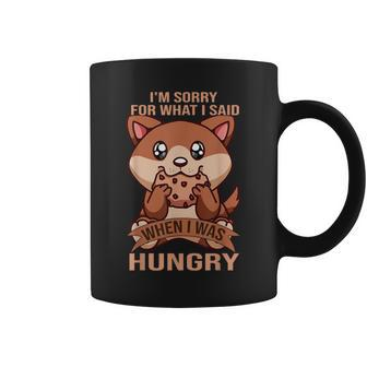 Sorry For What I Said When I Was Hungry Hamster Cookie Coffee Mug - Monsterry AU