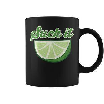 Sour Lime Suck It Citrus Lime Coffee Mug - Monsterry