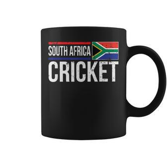 South Africa Cricket Flag Jersey Match Tournament Fan Coffee Mug - Monsterry DE